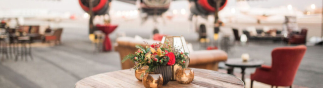 table with flowers