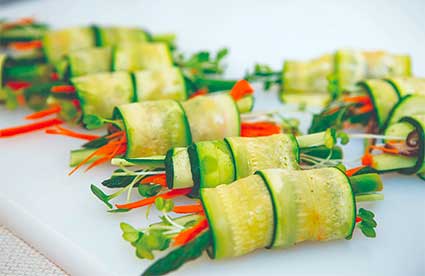 Cucumber rolls sapphire catering